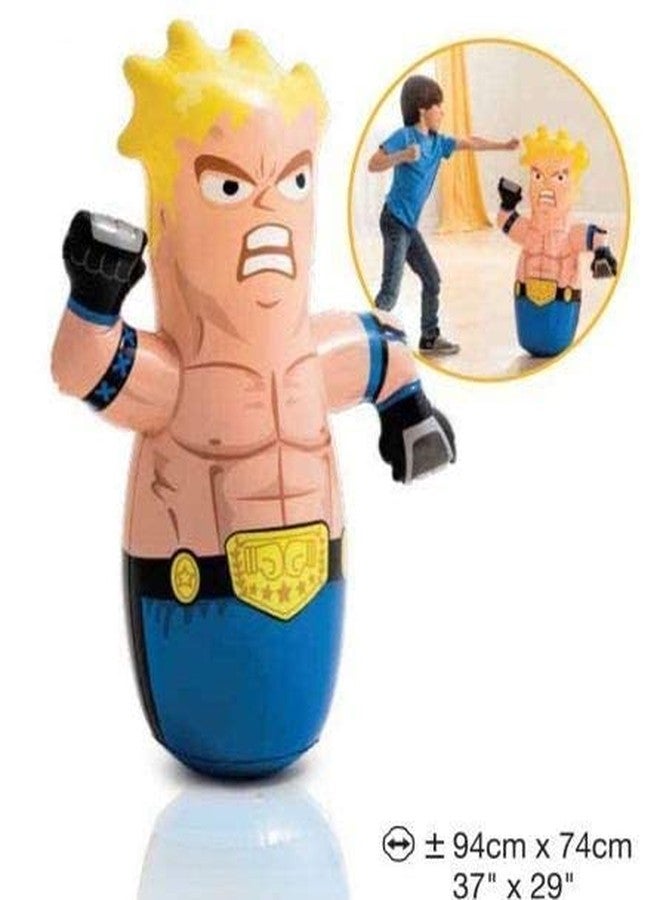Dezzy Hit Me Toy for Kids Punching Bag Inflatable PVC Children Kids Boys Girls Hit Me Punching Bob Bag Toy for Outdoor & Indoor Playing [ Boxer ] - Image 5
